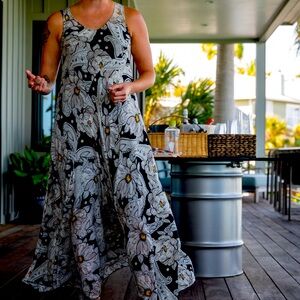 Silk Johnny Was Maxi Dress with liner